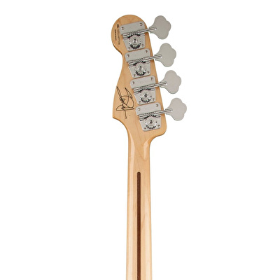 Fender Steve Harris Precision Bass Akçaağaç Klavye Olympic White Chrome PG Bas Gitar